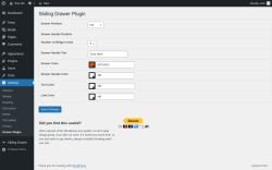 Page screenshot: Settings → Drawer Plugin