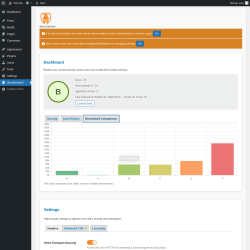 Page screenshot: WordSentinel → Benchmark Comparison