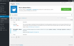 Page screenshot: Plugins &lsaquo; Test site &mdash; WordPress