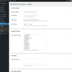 Page screenshot: Geo Blocker
