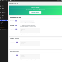 Page screenshot: Geo Blocker &rarr; ⭐ Supporter Features