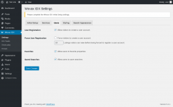 Page screenshot: Wovax IDX &rarr; Users