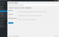 Page screenshot: Wovax IDX &rarr; Search Appearance