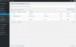Page screenshot: Wovax IDX &rarr; Shortcodes