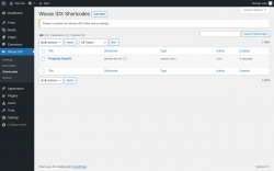 Page screenshot: Wovax IDX &rarr; Shortcodes