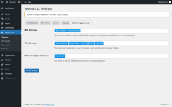 Page screenshot: Wovax IDX &rarr; Search Appearance