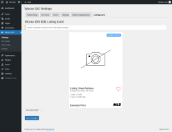 Page screenshot: Wovax IDX &rarr; Listing Card