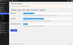 Page screenshot: Wovax IDX &rarr; Search Appearance