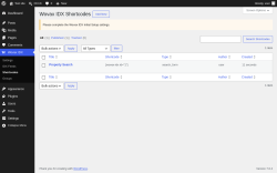 Page screenshot: Wovax IDX &rarr; Shortcodes