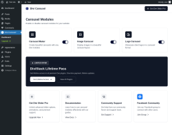 Page screenshot: Divi Carousel