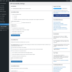 Page screenshot: WP Accessibility