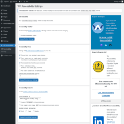 Page screenshot: WP Accessibility