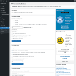 Page screenshot: WP Accessibility
