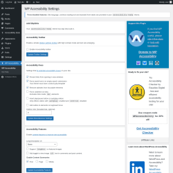 Page screenshot: WP Accessibility