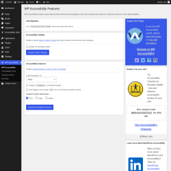 Page screenshot: WP Accessibility