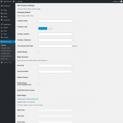 Page screenshot: WP Accounts