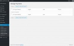 Page screenshot: WP Accounts &rarr; Manage Payments