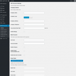 Page screenshot: WP Accounts