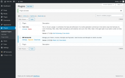 Page screenshot: Plugins &lsaquo; Test site &mdash; WordPress