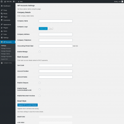 Page screenshot: WP Accounts