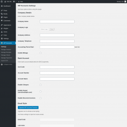 Page screenshot: WP Accounts