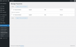 Page screenshot: WP Accounts &rarr; Manage Payments