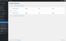 Page screenshot: WP Accounts &rarr; Manage Payments