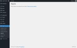 Page screenshot: Web:D Accounts &rarr; Reports