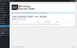 Page screenshot: WP Airbnb → Templates