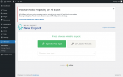 Page screenshot: All Export