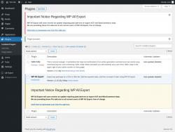 Page screenshot: Plugins &lsaquo; Test site &mdash; WordPress