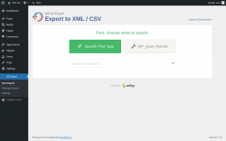 Page screenshot: All Export