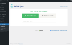 Page screenshot: All Export