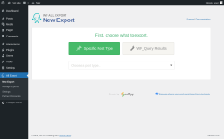 Page screenshot: All Export