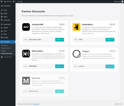 Page screenshot: All Export → Partner Discounts