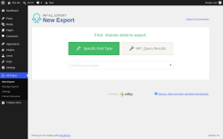 Page screenshot: All Export