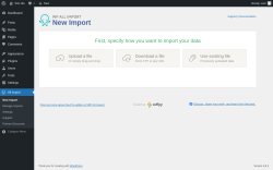 Page screenshot: All Import