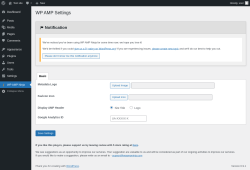 Page screenshot: WP AMP Ninja
