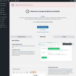 Page screenshot: Analytify → 
      What's New    