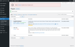 Page screenshot: Plugins ‹ Test site — WordPress