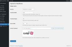 Page screenshot: Aparat setting