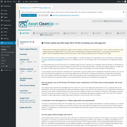 Page screenshot: Settings → Asset CleanUp