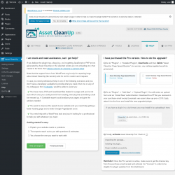 Page screenshot: Asset CleanUp → Help