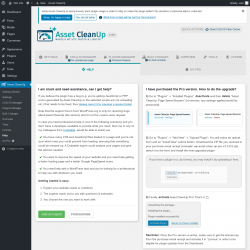Page screenshot: Asset CleanUp &rarr; Help