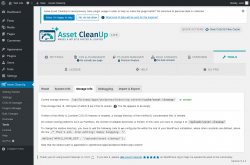 Page screenshot: Asset CleanUp &rarr; Tools &rarr; Storage Info