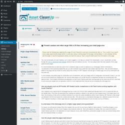 Page screenshot: Settings &rarr; Asset CleanUp
