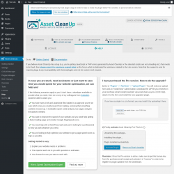 Page screenshot: Asset CleanUp &rarr; Help