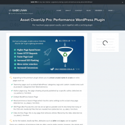 Page screenshot: Asset CleanUp &rarr; Go Pro 