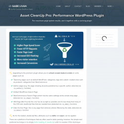 Page screenshot: Asset CleanUp &rarr; Go Pro 
