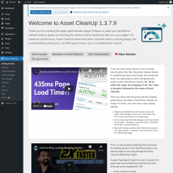Page screenshot: Asset CleanUp &rarr;  Video Tutorials